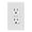 White, variant on Leviton C31-GFNT1-0PI 15 Amp Ivory SmartlockPro Self-Test GFCI — Residential Use, Standard Application