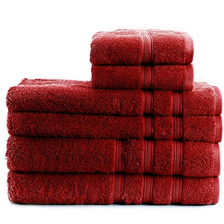 Canopy Antimicrobial Protection Performance 6-Piece Towel Set, Rich Plum