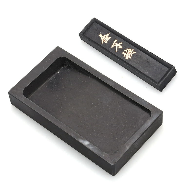 NUOLUX Chinese Calligraphy and Painting Inkstone with Chinese Taditional  Ink Stones Rectangle Ink Stick