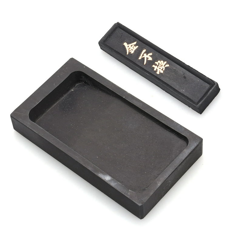 HorBous 10 PCS Chinese Calligraphy Set Inkstone + Writing and