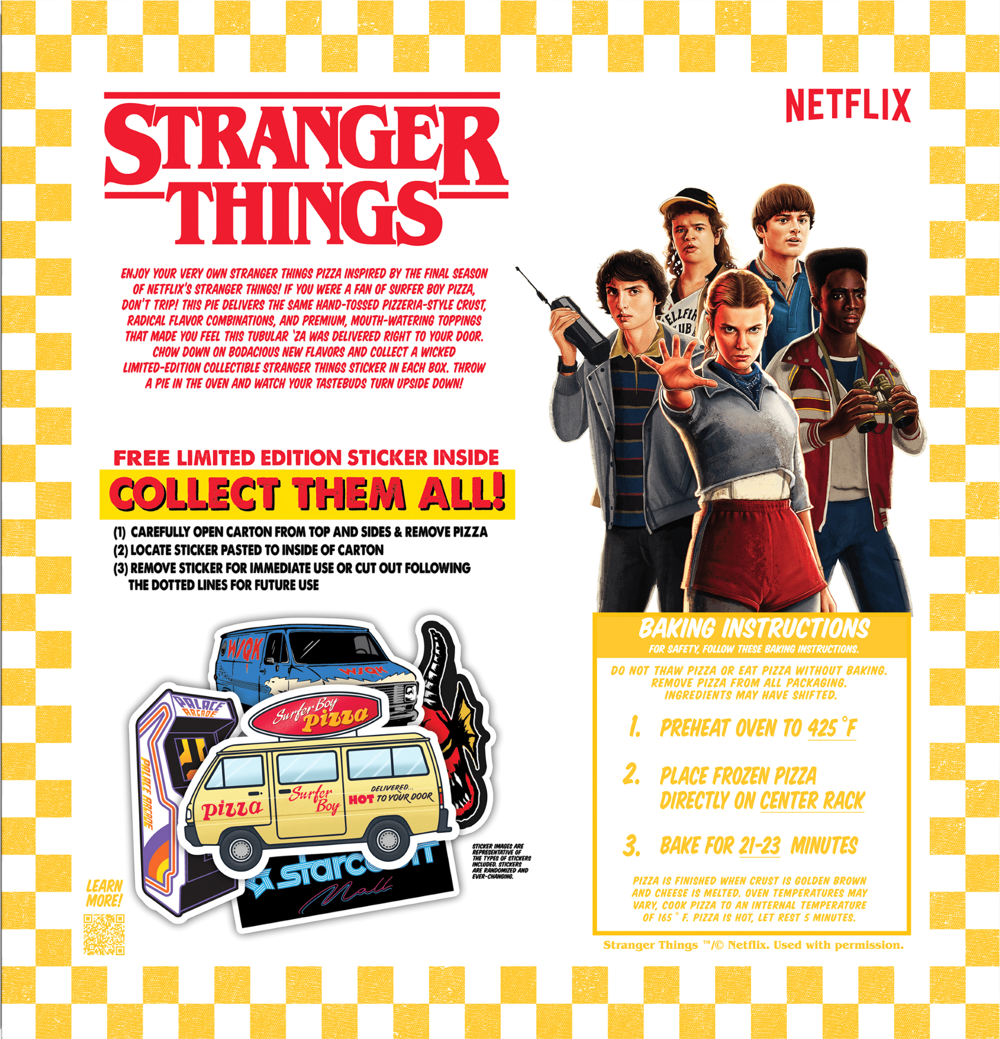 Netflix Stranger Things Hand-Tossed Crust Hawkins High Cheese Pizza, Rich Tomato Sauce, 21.3 oz (Frozen)