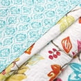 thumbnail image 2 of Cozy Line Home Fashions Floral Blossom Microfiber Reversible 3-Piece Quilt Set, 2 of 3