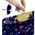 thumbnail image 3 of FMSHPON American Patriotic July 4th Stars Clipboard Hardboard Wood Nursing Clip Board and Pull for Standard A4 Letter 13x9 inches, 3 of 5