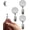 3 extendable towel clips, variant on 3 Pack Retractable Metal Towel Clips with Starfish & Shell Hanging Kitchen Towels, No Drill Space Saving Expandable Towel Holders, Cute Coastal Decor Hand Towel Set for Kitchen Bathroom Household Dec
