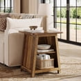 thumbnail image 6 of Tribesigns 3-Tier Wooden Nightstand with Storage, Farmhouse Bedside Table with Closed Back for Bedroom, Small Spaces, Easy to Assemble, 6 of 7