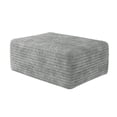 thumbnail image 6 of Sailvan Ottoman, Foot Stool Sofa Ottoman for Living Room & Bedroom, No Assembly Required, Plush Corduroy Fabric, Light Gray, 6 of 6