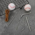 thumbnail image 3 of 5 PCS Baseball Glove Lace Needle, Baseball Glove Relacing Needle Kit, Leather Lacing Needle Old Hook and Loop Handle Catchers Mitt Repair Tool for Catcher' Glove Quick Repair, 3 of 8