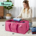 thumbnail image 7 of Pakyozj Extra Large Storage Tote with Zippers & Carrying Handles, Heavy-Duty Oxford Fabric Moving Bags for Laundry, Space Saving, Storage, 7 of 7