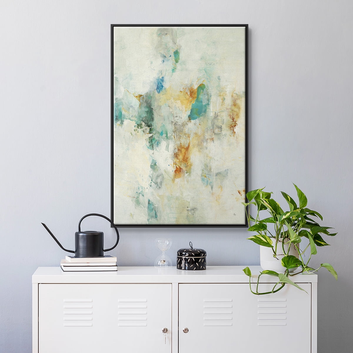 Let's Dance Framed Premium Gallery Wrapped Canvas - Ready to Hang - 25 x 37 - Black Floating Frame