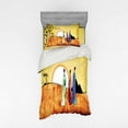 thumbnail image 2 of Ambesonne African Bedding Set 4 Pcs, Tribe Facing Sunrise, Queen, Multicolor, 2 of 3
