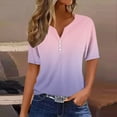 thumbnail image 2 of Uaswgudfs Women's Spring/Summer V-Neck Tunic Work Blouse – Casual to Dressy Short Sleeve Shirt for Office Wear, 2 of 5
