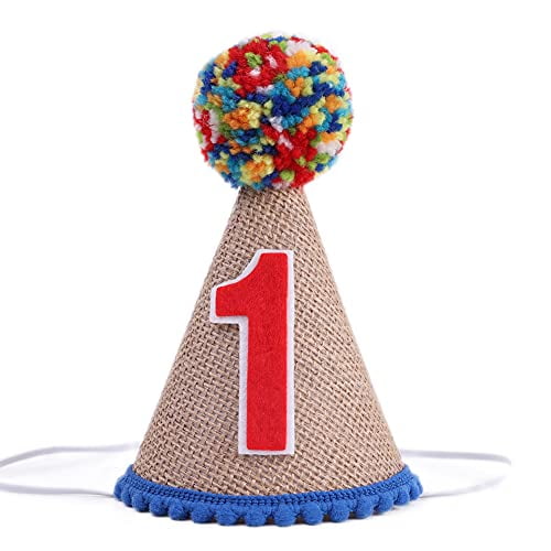 1st Birthday Party Cone Hat - First 