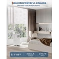 thumbnail image 2 of 8000 BTU Portable Air Conditioners - Smart AC Units Cold Air System Quiet Cooling within 350 sq.ft with Remote Control 24H Timer/Dry/Fan Modes Drain-Free Window Installation Kits, 2 of 7