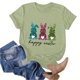thumbnail image 3 of Camiseta de Cuello Redondo de Impresión de Pascua de Moda de Primavera Y Verano para el Uso Diario, 3 of 5