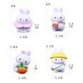 thumbnail image 5 of YAOMOBB Car Decor Cartoon Bunny Mini Landscape Ornament for Car Dashboard Resin Flower Design, 5 of 5