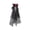 A002- White, variant on Gothic Halloween Headband Red Black Rose Veil 20 Inch Halloween Accessory Spooky Halloween Decor for Adults Halloween Party 1 Pack