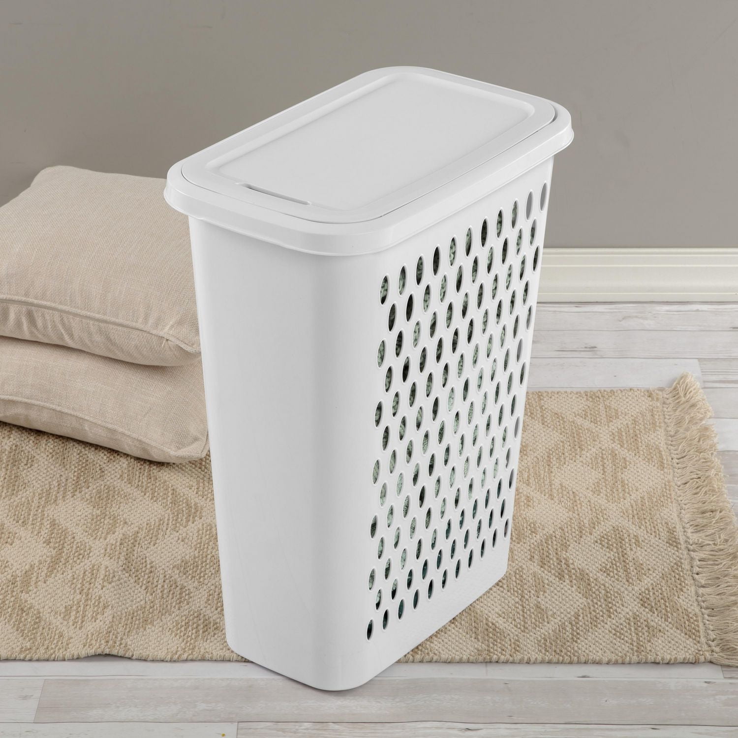 Sterilite Slim Laundry Hamper - White, Each