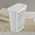 thumbnail image 2 of Sterilite Slim Laundry Hamper - White, 2 of 9