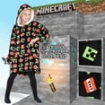 thumbnail image 2 of Manta con capucha de forro polar Minecraft para niños y adolescentes, 2 of 6