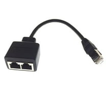Ethernet Splitter RJ45 1 Male to 2 Female LAN Ethernet Cable Splitters Cables G2 D9N9