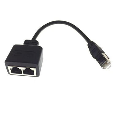 Ethernet Splitter RJ45 1 Male to 2 Female LAN Ethernet Cable Splitter N ew GX T5D3
