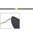 thumbnail image 4 of Gafas de sol estilo piloto cuadradas retro para hombre y mujer, montura grande estilo años 70, protección UV400 - bluexq-sg192, 4 of 4