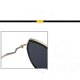 thumbnail image 4 of Gafas de sol estilo piloto cuadradas retro para hombre y mujer, montura grande estilo años 70, protección UV400 - bluexq-sg192, 4 of 4