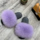 thumbnail image 2 of Zapatillas de piel para mujer, ropa de abrigo de verano para mujer, informales, de felpa, mullidas, planas, para el hogar, zapatos de exterior de moda para mujer, 2 of 5