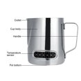 thumbnail image 4 of Easy To  Coffee Cup, Milk Frothing Pitcher, With Measurement For Cafe Home Coffee Accessory Silver, 4 of 8