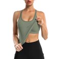 thumbnail image 4 of Beautyin Women's Athletic Yoga Tops Slim Fit Racerback Running Undershirt, 4 of 6