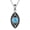 Turquoise, variant on Evil Eye 925 Sterling Silver Necklace Vintage Turquoise/Sapphire Pendant Luck Jewelry Gift for Women Birthday Christmas