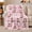 A Tiny Gift of Joy, variant on Koalas with Sweet Hearts Parade Quote, Playful Whimsical Style for Koala Lovers, Pink Flower Pattern and Birthday Gift, Cozy Flannel Blanket for Playroom and Bedroom, Cute Home Decor