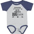 thumbnail image 3 of Inktastic So I'm Little, but I'm Gonna Be a Big Cousin Boys or Girls Baby Bodysuit, 3 of 5