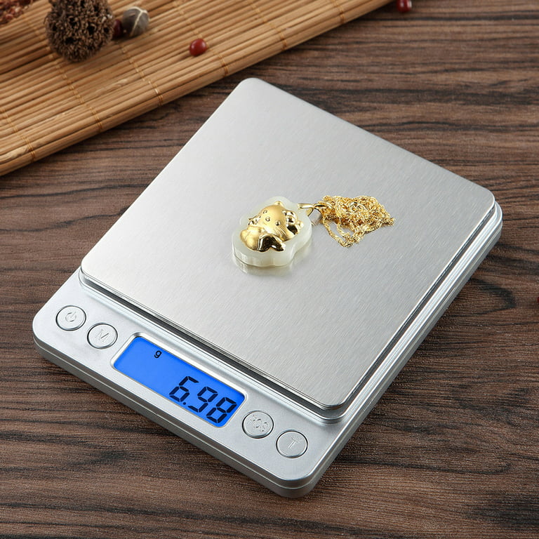 Digital Gram Scale , Small Jewelry Scale,Digital Weight Gram and Oz, Tare  Function Digital Herb Scale for Food, Mini Reptile,,500g/0.01g，G9803