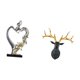 thumbnail image 5 of Escultura Romántica De Pareja De Ciervos, Adorno Coleccionable único Para Dormitorio, Boda, Estantería, Armario, Oficina, Hogar, Decoración De Pared., 5 of 8