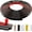 A-Black, variant on White Molding Trim Peel and Stick, 10Ft Flexible Mirror Border Design for Tile Edges, Furniture Accent, and Kitchen Backsplash Decor