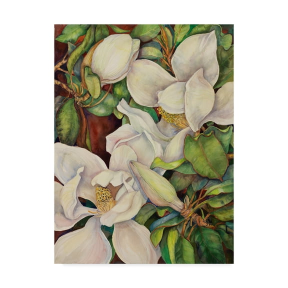Trademark Fine Art 'Georgia Magnolias' Canvas Art by Joanne Porter