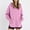 Pink, variant on Hueook Womens Oversized Hoodies Trendy Pullover Sweatshirts Sweatshirt 2026 Winter Clothing Long Sleeve Hoodie Army Green 2X