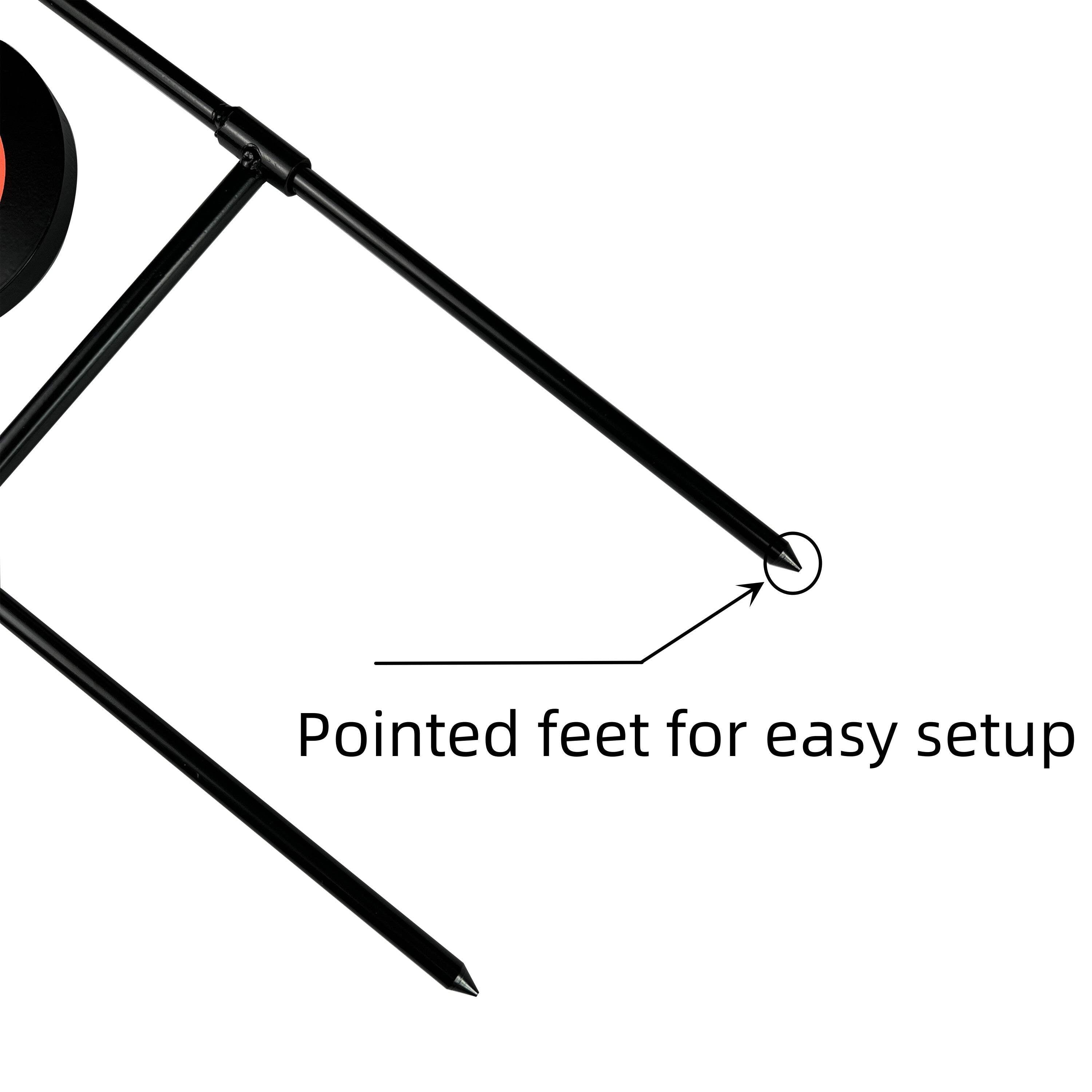 Atflbox Double Blast High Caliber Spinner Auto Reset Steel Target for Centerfire Up to .44 Magnum Outdoor Target Shooting