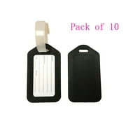 Pack of 10 Travel Luggage Bag Tag Plastic Suitcase Baggage Office Label