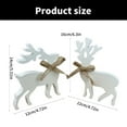 thumbnail image 5 of BQBQERT 2Pieces PVC Board Elks Figurines for Crafting Christmas and Enhancing Home Ambiances, 5 of 9