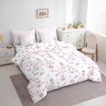 thumbnail image 3 of Feelyou Funny Pug Dog Bedding Comforter Set 7pcs for Kids, Kawaii Dalmatian Animal King Bedding Sets, Cute Flower Floral Reversible Bed Sheets, Luxury Bedroom Decor, 3 of 8