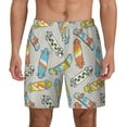 thumbnail image 2 of Picia Skateboard pattern Mens Swim Trunks with Compression Liner Stretch Beach Shorts Quick Dry with Zipper Pockets No-Chafing Board Shorts-Medium, 2 of 9