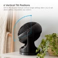 thumbnail image 4 of IRIS USA WOOZOO Ventilador, pequeño ventilador de escritorio oscilante, circulador de aire de mesa, 3 velocidades, distancia máxima de aire de 32 pies, mini ventilador de 8 pulgadas, inclinación ajust, 4 of 5