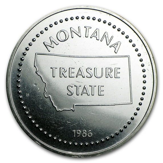 1 oz Silver Round - Engelhard (1986, Montana)