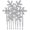 1_Clear Silver-Tone, variant on Winter Snowflake Hair Side Comb Clear Austrian -Tone
