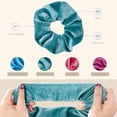 thumbnail image 4 of Scrunchies Velvet Gomas para el Pelo, Ligas para Cabello Coleteros de Terciopelo Cintas Elásticas Clásicas y Elegantes para Mujeres -Serie C, 4 of 4