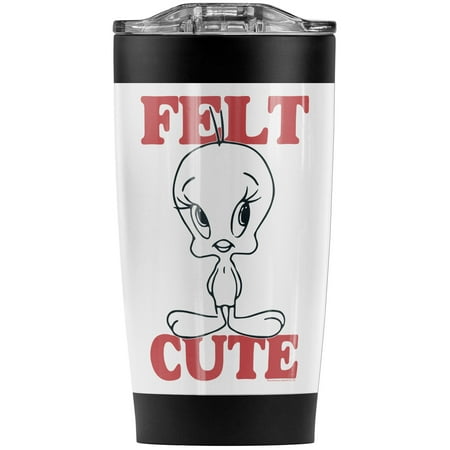 

Looney Tunes Felt Cute Stainless Steel Tumbler 20 oz Coffee Travel Mug/Cup Vacuum Insulated & Double Wall with Leakproof Sliding Lid | Great for Hot Drinks and Cold Beverages