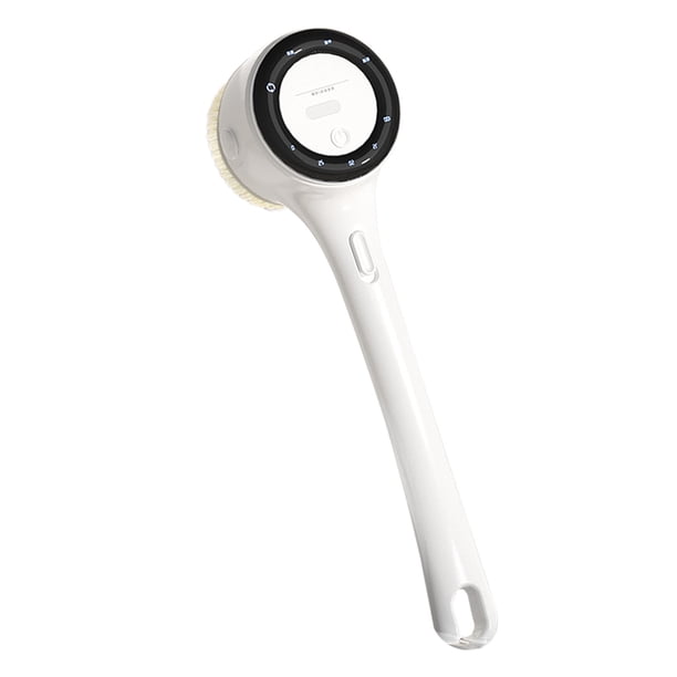 Cabeza de Ducha con Cepillo Automático de Mano, Cepillo de Espalda, Ducha, Rotación Automática, Cepillo de Baño de Masaje Exfoliante, 5 Cabezales de Cepillo, Limpieza Profunda, Impermeable, Rotación R