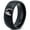 Black Dome Polish Tungsten, variant on Tungsten Bunny Rabbit Sitting Hare Egg Band Ring 8mm Men Women Comfort Fit Black Dome Polished